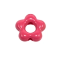 Vibrant pink acrylic flower beads with center hole for DIY jewelry making and charms - Peach Blossom Shape / Rose Pink