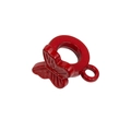 Mini legering vlinder hanger in helder rood voor DIY sieraden en creatieve sleutelhangers - Vlinder Kraal / Helderrood