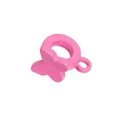 Roze vlinder hanger van legering voor DIY sieraden, sleutelhangers en accessoires - Vlinder Kraal / Rozerood