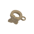 Mini vlinder hanger in mat kaki legering voor doe-het-zelf sieraden maken - Vlinder Kraal / Lichtbruin