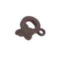 Mini vlinder hanger in donkerbruin voor DIY sieraden en accessoires voor telefoonkettingen - Vlinder Kraal / Donkere Koffie