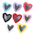 Specchi colorati in acrilico a cuore con bordi ondulati per accessori fai da te - Cuore - Colore Casuale