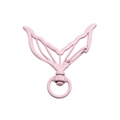 Pink mermaid tail lobster clasp with 360-degree rotating ring for DIY keychain crafts - Mermaid Skirt / Light Pink