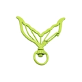 Grass green fish tail shaped metal carabiner clasp with swivel ring for DIY accessories - Mermaid Skirt / Fruit Green