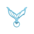Fermoir tournant queue de sirène bleu clair pour porte-clés et bijoux DIY - Jupe sirène / Bleu