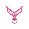 Mousqueton pivotant rose en forme de queue de sirène pour porte-clés et bijoux DIY - Jupe sirène / Rose rouge