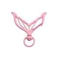 Fermoir mousqueton en métal rose en queue de sirène avec crochet pivotant pour bijoux DIY - Jupe sirène / Rose Clair