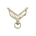 Pendentif queue de baleine beige mat avec fermoir mousqueton rotatif pour bijoux DIY - Jupe sirène / Café Clair