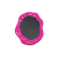 Accessorio portachiavi a cuore in acrilico laccato rosa vivace per gioielli fai-da-te - Ovale Irregolare - Rosa Pesca