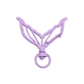 Fermoir queue de sirène violette avec anneau rotatif pour accessoires de bricolage - Jupe sirène / Violet