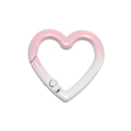 Pink and white gradient heart-shaped spring clasp for bags and keychains - Heart Shape / Heart-Pink and White Gradient