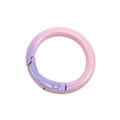 Pink and purple gradient round spring gate ring for bag hardware and keychains - Round-Purple and Pink Gradient