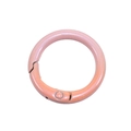 Pink orange textured round metal spring gate buckle for bags and DIY keychains - Round-Rose and Pink Gradient