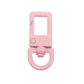 Pink square swivel lobster clasp for DIY keychain and accessory crafting - Light Pink