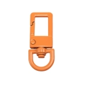 Orange lobster clasp with rotating D-ring for DIY handmade jewelry and keychains - Orange
