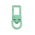 Mint green matte zinc alloy swivel lobster clasp with D-ring for DIY keychains - Emerald