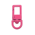 Vibrant rose red square lobster clasp with rotatable D-ring for DIY keychains - Rose Red