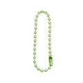 Light green painted metal ball chain with matching connector for DIY jewelry crafts - Spring Green