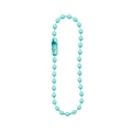 Mint green metal ball chain connector for DIY jewelry and keychains 12cm length - Emerald Green