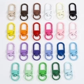 Variété de 23 fermoirs mousquetons colorés en alliage pour accessoires porte-clés - Couleurs Mélangées Aléatoires