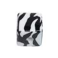 Square acrylic bead with black and white zebra pattern for DIY jewelry making - Cube / White Zebra Pattern