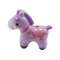 Handgemaakte paarse pony kraal met hartpatroon en gepolijste afwerking voor doe-het-zelf sieraden - Pony / Paars