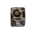 Square acrylic leopard print beads with large hole for DIY jewelry making and crafts - Cube / Gray Leopard Pattern