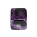 Rectangle acrylic bead with purple leopard marble texture for DIY jewelry making - Cube / Purple Leopard Pattern