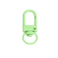 Mousqueton pivotant en métal vert clair avec finition laquée pour porte-clés DIY faits main - Vert Printemps
