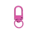 Mousqueton rotatif en métal émaillé rose pour porte-clés et bijoux DIY - Violet Rose