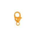 Fermoir mousqueton orange brillant en forme de cœur pour accessoires de bijoux DIY - Orange