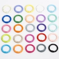 Assortment of 25 colorful alloy O-rings spring buckles in various matte finishes - Random Mixed Colors
