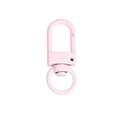 Fermoir mousqueton rose pivotant pour porte-clés et accessoires de bijoux DIY - Rose Clair