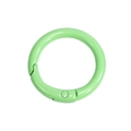 Light green round spring gate ring connector for DIY keychains and jewelry making - Spring Green
