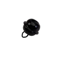 Cascabel de metal negro brillante con anilla para manualidades y accesorios DIY - Negro