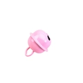 Cascabel de metal rosa lacado para bisutería DIY y accesorios de collar de mascotas - Rosa