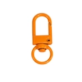 Mousqueton rotatif laqué orange pour porte-clés DIY et accessoires de bijoux faits main - Orange Foncé