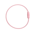 Pink wire keychain with screw lock mechanism for DIY jewelry and doll pendants - Light Pink