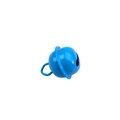 Cascabel de metal azul con anilla superior para manualidades DIY y bisutería propia - Azul cielo