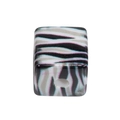 Zebra pattern acrylic square cube bead with pink and blue gradients for DIY jewelry making - Cube / Gray-White Zebra Stripe