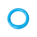 Bright blue round spring o-ring carabiner buckle for DIY keychains and bag accessories - Dark Blue
