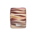 Acrylic leopard print cube bead with brown and orange textures for DIY jewelry making - Cube / Coffee Zebra Stripe