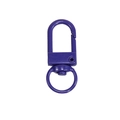 Mousqueton violet en métal avec anneau rotatif pour accessoires de bricolage DIY - Violet Aubergine