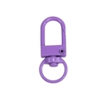 Fermoir mousqueton pivotant violet avec crochet à ressort en D pour porte-clés DIY - Violet foncé