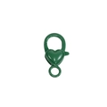 Fermoir mousqueton en forme de cœur vert forêt pour bijoux DIY et porte-clés - Vert Foncé