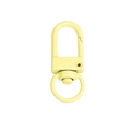 Fermoir mousqueton pivotant jaune clair pour porte-clés et accessoires DIY - Light jaune