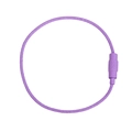 Durable purple PVC coated stainless steel wire keychain ring with twist lock - Dark Purple