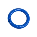 Dark blue round spring o-ring carabiner alloy snap hook for DIY keychains and bags - Sapphire Blue