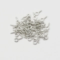 Clous à œil en métal argenté poli pour bijoux DIY disposés de manière éparse - 21mm(10x21mm) / K Blanc/Argent