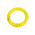 Bright yellow round spring O-ring alloy clasp for DIY jewelry and keychains - Dark Yellow